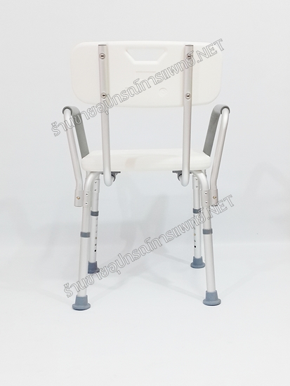 KT 0451เก้าอี้นั่งอาบน้ำแบบมีท่วางแขนสองข้างอลูมิเนียมด้านหลัง