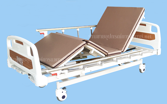 เตียงผู้ป่วย3ไกร์มือหมุน แบบราวสไลด์ ราคาถูก1KTB0063 ,ขายเตียงผู้ป่วย(กรอบฟ้า)
